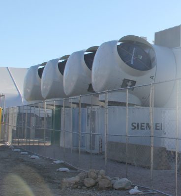 The nacelles for the turbines will house the equipment that converts wind energy into electricity.